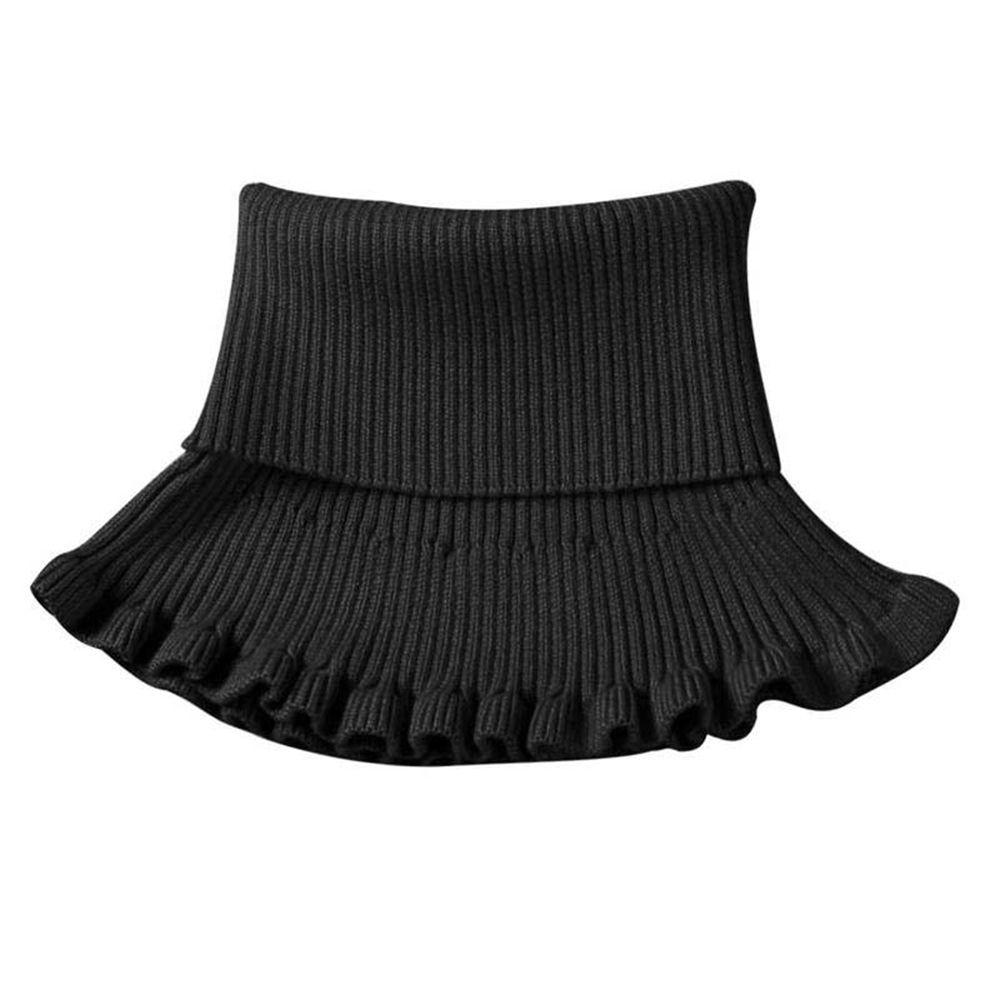 Decoration Accessories Ruffle Female Wool Scarf Korean Style Scarves Knitted Bib Fake Collar