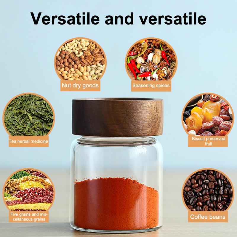 Контейнер для хранения кофейных зерен, стеклянная трубка с деревянным инструментом, пробирки в бутылках для хранения зерна, деревянные герметичные канистры, инструмент для бариста, подарок