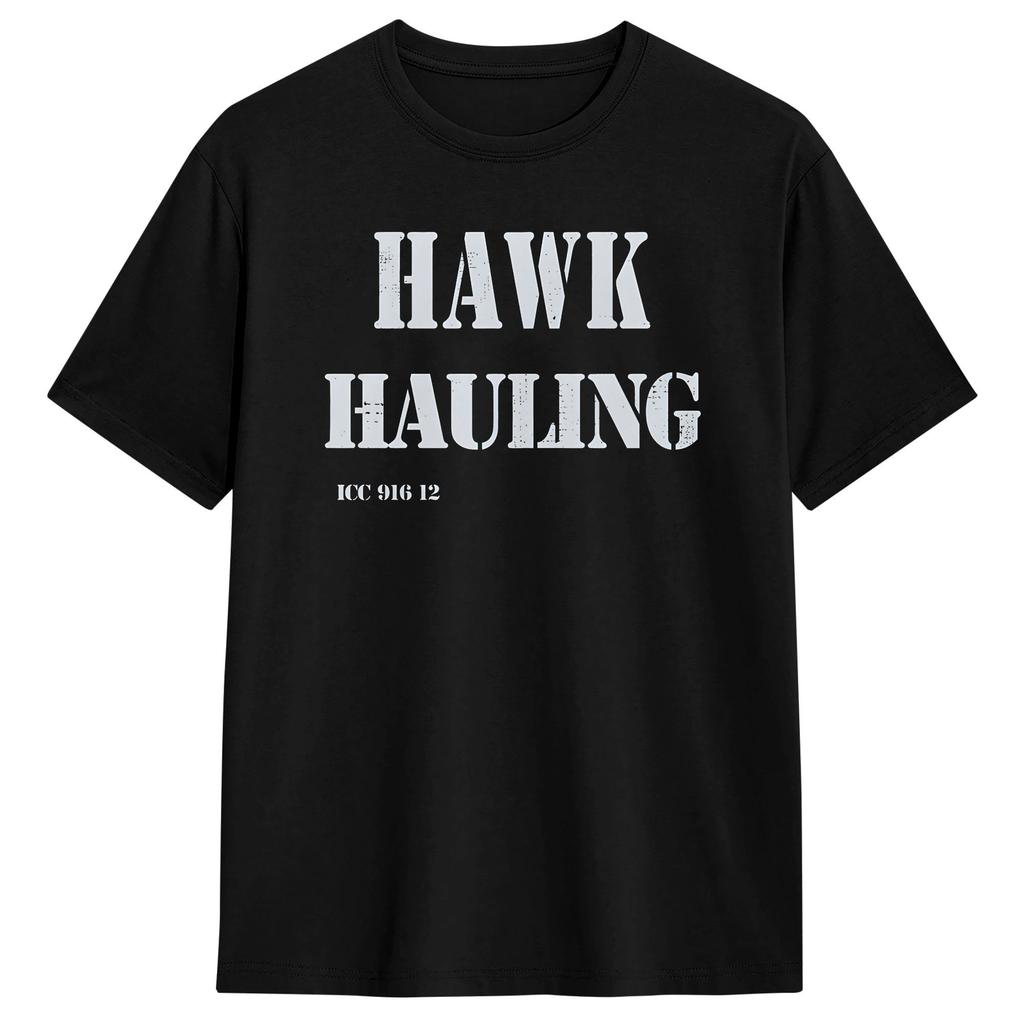 Hawk Hauling Door Decal TShirt Summer Over The Top Hippie TShirts Pure Cotton O Neck Oversize Clothes Short Sleeve Tshirt