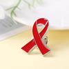 Желтая лента для осведомленности Значки Детская осведомленность о раке Любовь к раку Эмаль Уход ВИЧ Лацкан Bowti M5K5