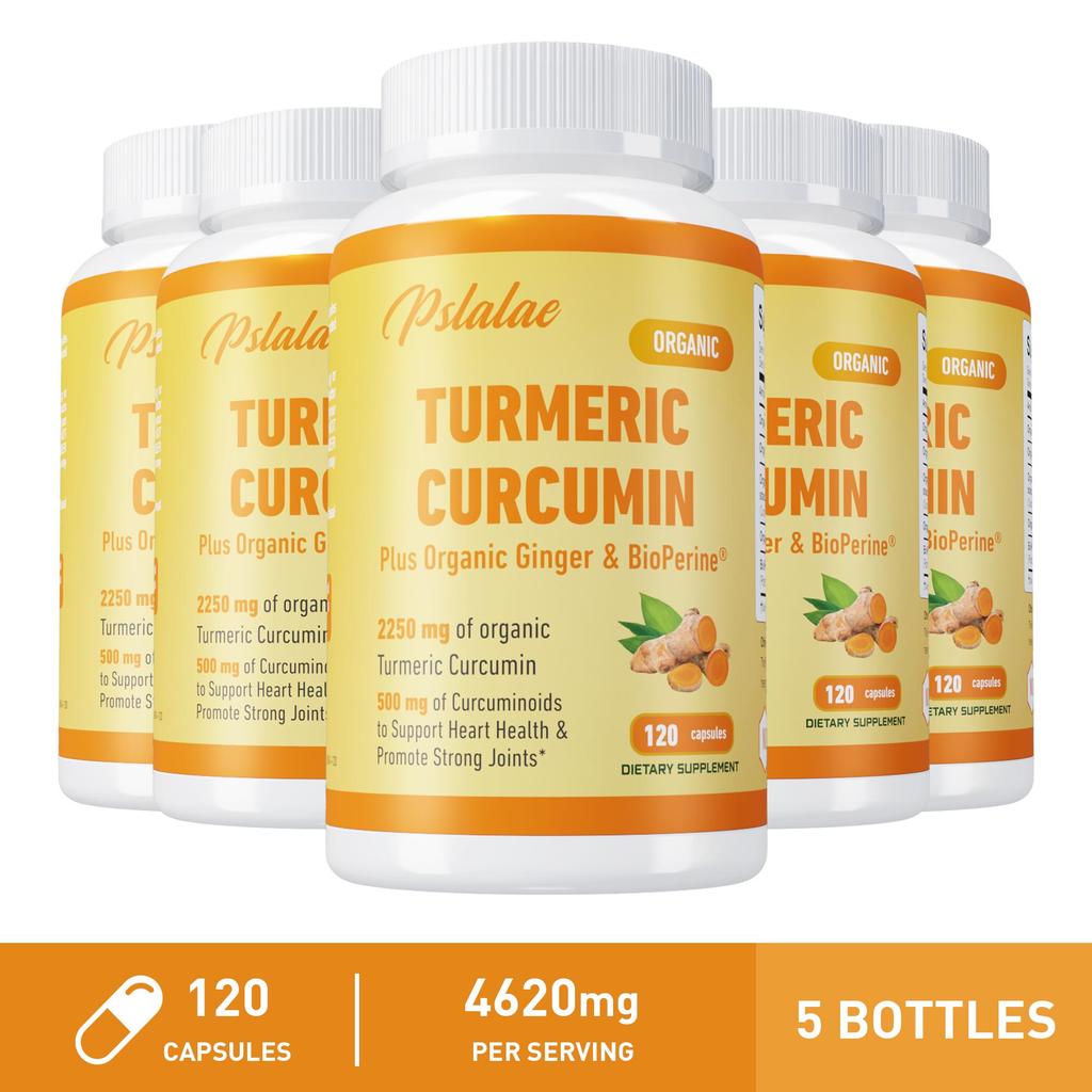 Pslalae - Organic Curcumin Capsules - Joint and Heart Health