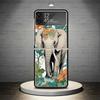 Чехол-мандала со слоном в ацтекском стиле для Samsung Galaxy Z Flip 7 6 5 4 3 5G Ударопрочный чехол Z Flip7 Flip6 ZFlip5 Flip3 Flip4 Люкс