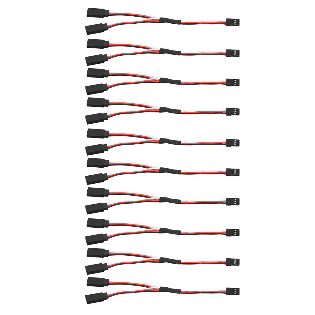 10Pc Servo Extension Cable Cord 3 Pin Female to Male Wire Connector Board Remote Control Y Type