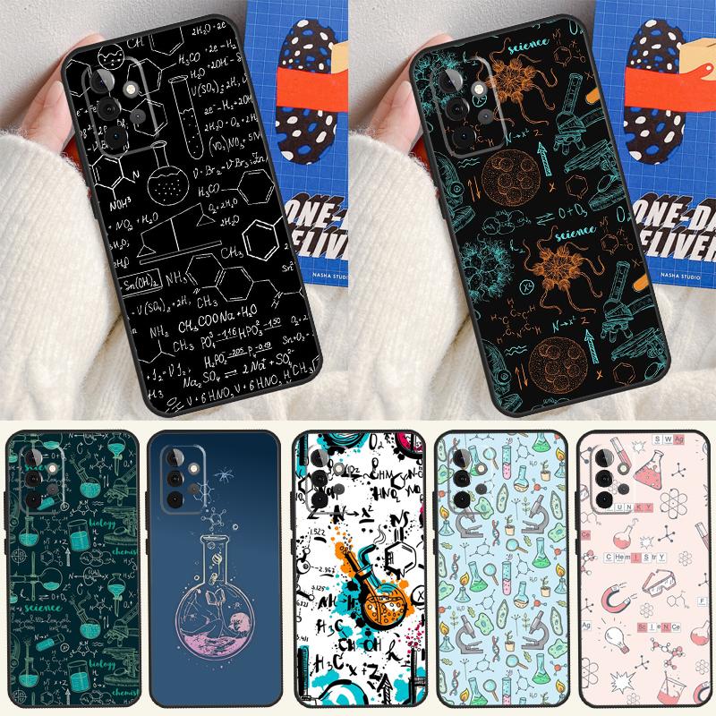 Biology and Chemistry For Samsung Galaxy A55 A35 A15 A54 A34 A14 A53 A33 A13 A05 A06 A16 A22 A32 A52 Phone Case