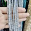 Faceted Gray Moonstone Abacus Beads: DIY Jewelry Round Beads String, Semi-finished Components.