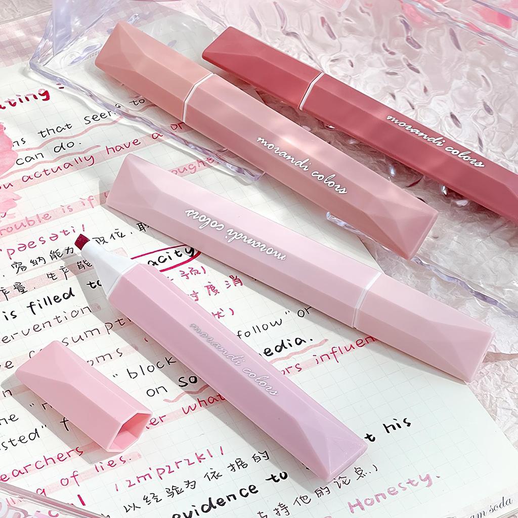 4 шт. Morandi Color Highlighter маркеры набор градиентных цветов кисть наконечник для рисования живопись