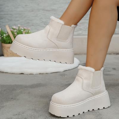 Зимние женские ботинки на толстой подошве для внешней торговли, новые, утолщенные и на бархатной подкладке, модные, теплые, короткие ботинки на одной педали, хлопковые туфли для женщин