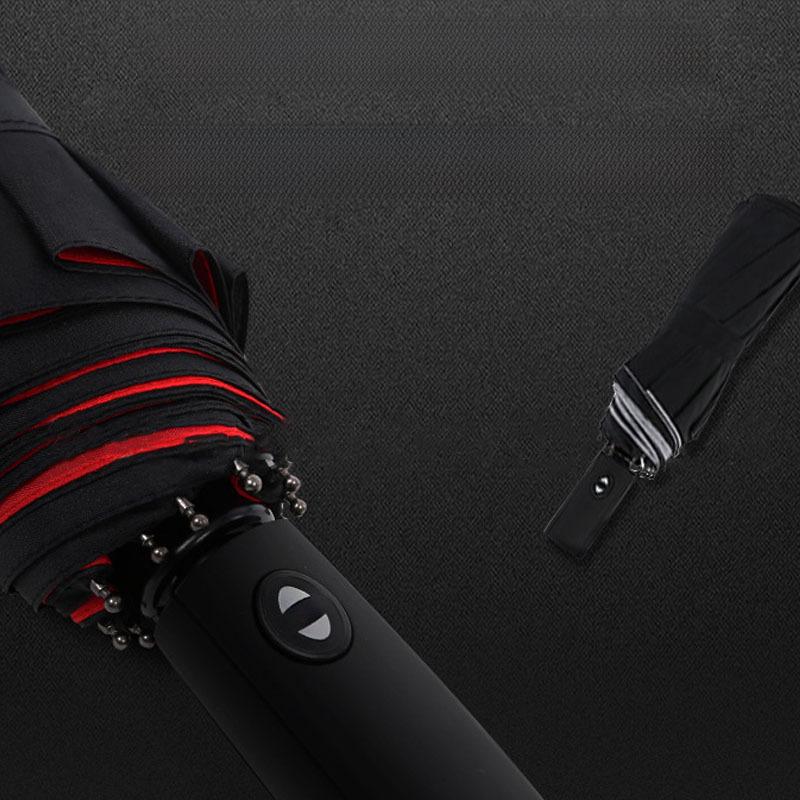 Ветрозащитный 10-спицевый двухслойный складной зонт для мужчин и женщин - Автоматический, Солнцезащитный, Двойного назначения.