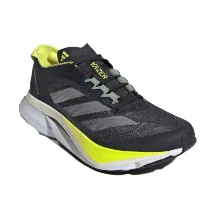 adidas Кроссовки Adizero Boston 12 Aurora Ink Silver Metallic Pulse Lime JI4477
