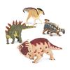 Terra by Battat Dinosaur Set of 4 Dinosaur Toy Dinosaur Gift for Ages 3 and Euoplocephalus Toys, Figures, Up, Stegosaurus, Parasaurolophus,