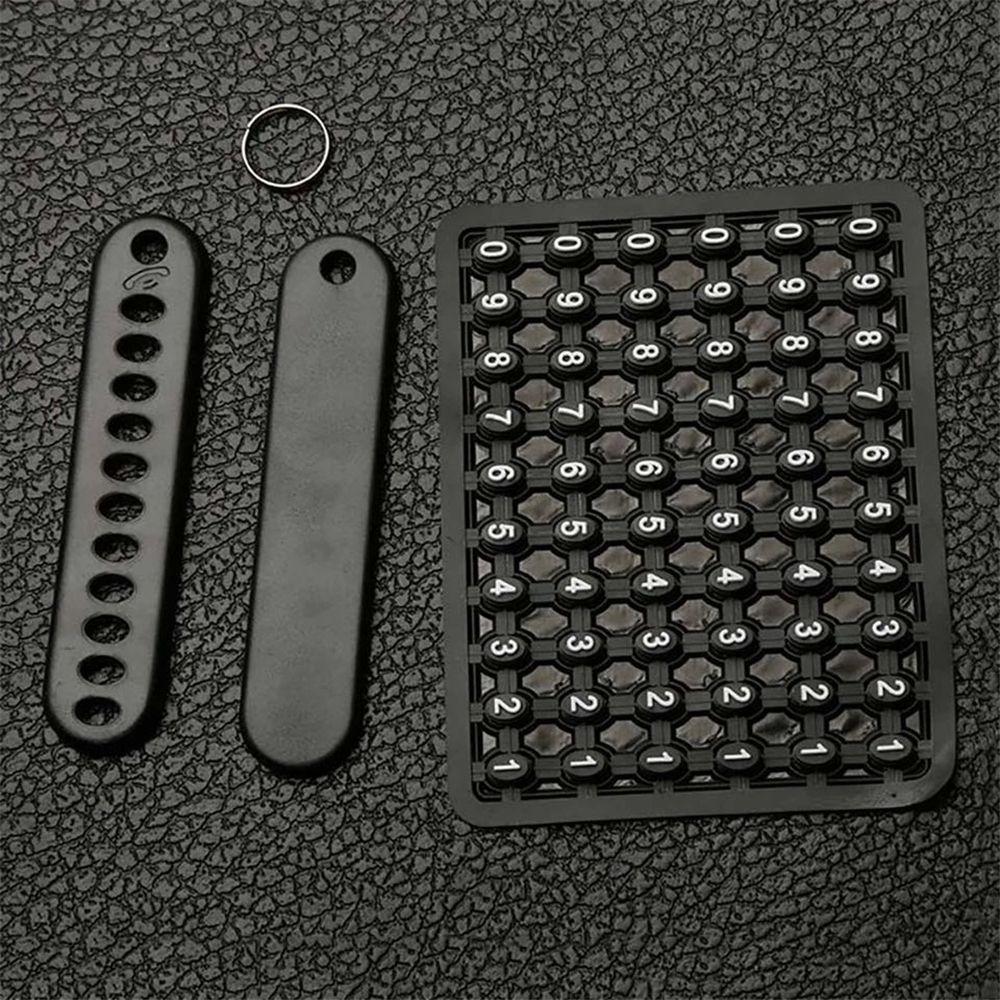 Jewelry Bag Pendant DIY Auto Leather Key Chain Anti-lost Car Keychain Phone Number Plate Keyring