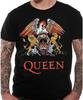 Queen T Shirt Classic Crest Freddie Mercury Logo Black New