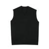 New Fashionable Thick V-neck Sleeveless Vest Sleeveless Sweater Cotton School Uniform Cotton Loose Knitted Vest Sweater For Men