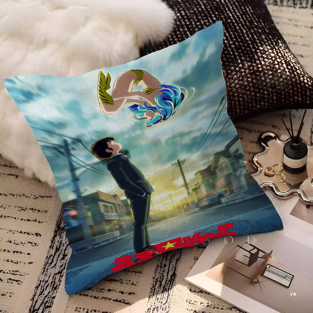 Urusei Yatsura Personalized Pillow Cover Kids Bedroom Wild Party Decor Pillowcase kid Birthday shower Gift
