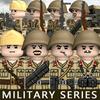 Военные Солдаты Второй Мировой Войны Фигурки Строительные Блоки Военный Офицер Армейский Воин Пехотинец Шлем Оружие Аксессуары Кирпичики Игрушки