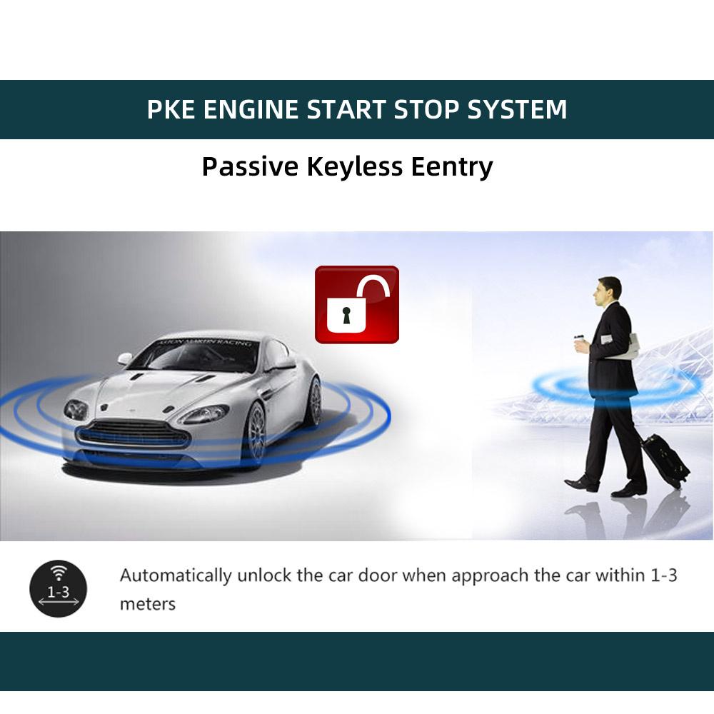 Универсальная автомобильная сигнализация Пассивная бесключевая система запуска одной кнопкой Комплект дистанционного управления