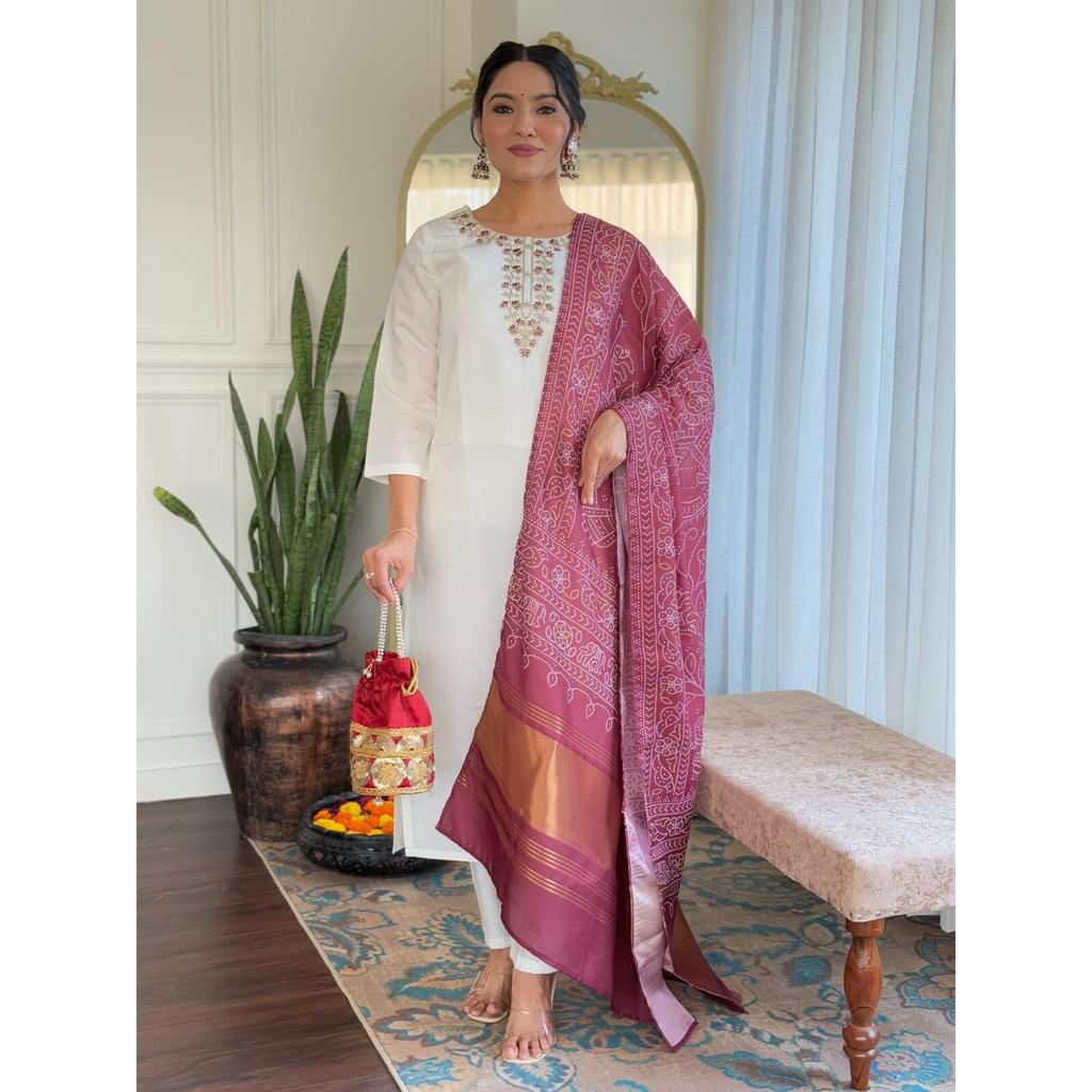 Indian Designer Roman Silk Top Tunic Kurti Women Bollywood Salwar Kameez Set SC-2294