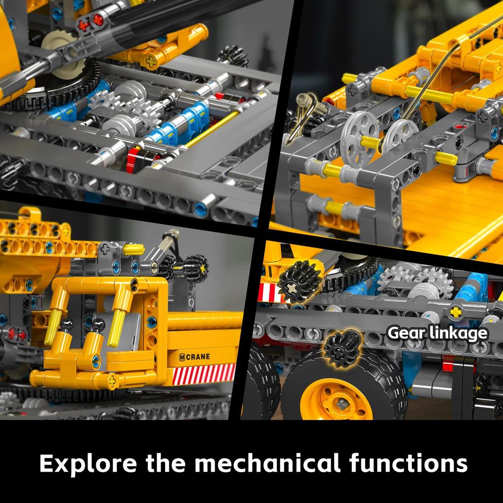 Mold King 17058 технология автомобильный кран строительные блоки 997 штук MOC тяжелый кран технология строительные блоки кран зажим выставочная модель