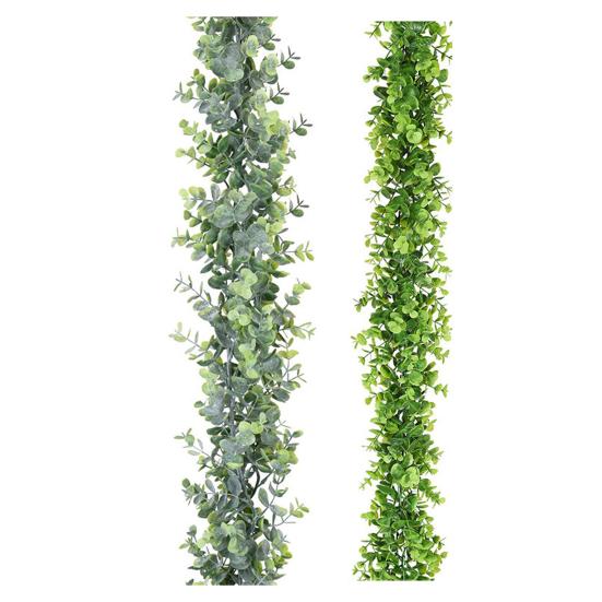 Realistic Simulation Rattan No Withering UV-resistant Flower Arrangement Fake Eucalyptus Background Decor