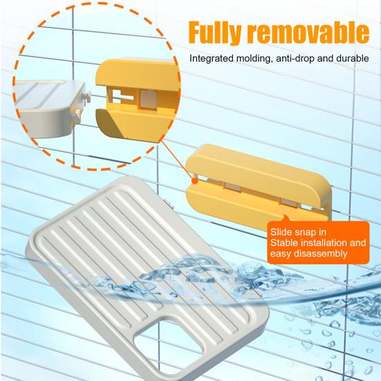 Платформа для жердочки для птиц Пластиковая подставка для жердочки для попугаев Полка с кормушкой Аксессуары для клетки для попугаев Кореллы Неразлучники Волнистые попугайчики