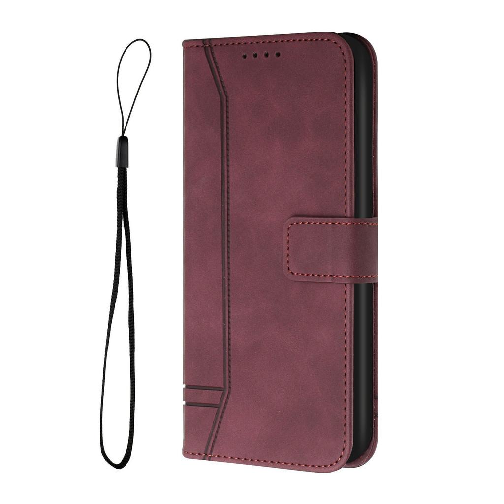 For Samsung Galaxy S8 Leather Phone Case With Card Holder Tpu Pu Business Protective Case With Stand Function