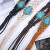 Versatile Braided Waist Belt Ethnic Style Dress Chain Waist All-Matched Woven Belt  Women