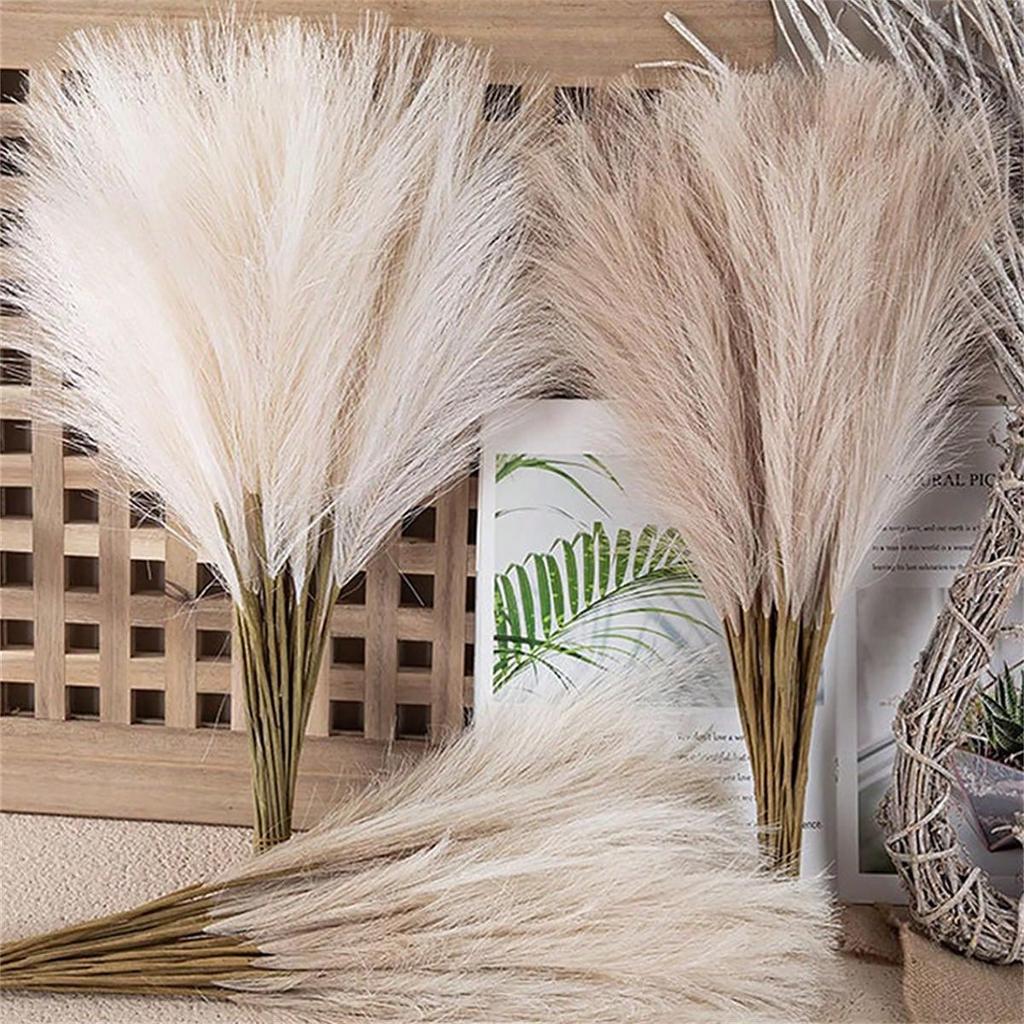 5/1pcs Faux Pampas Grass, Pampas Grass for Floor Vase, Pampas Grass Decor for Vase Fillers Home Decor Wedding Parties Holidays