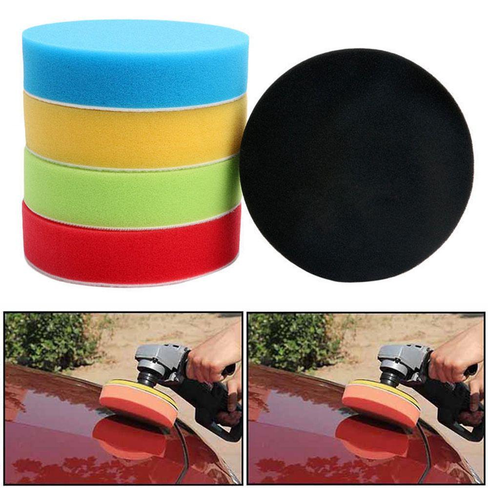 3/4/5/6/7" Practical Flat Cleaning Tool Car Polisher Pad Buffing Sponge Polish Kit Polishing Foam