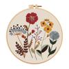 DIY Embroidery Hoops Threads Needlepoint Kit Flower Embroidery Kit Cross Stitch Home Decoration