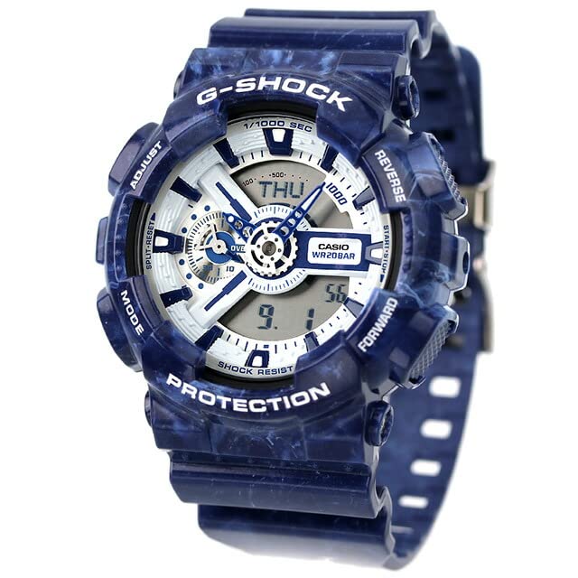 Часы мужские Casio Series Web G-Shock аналогово-цифровые A-110, эксклюзивные, GA-110BWP-2A