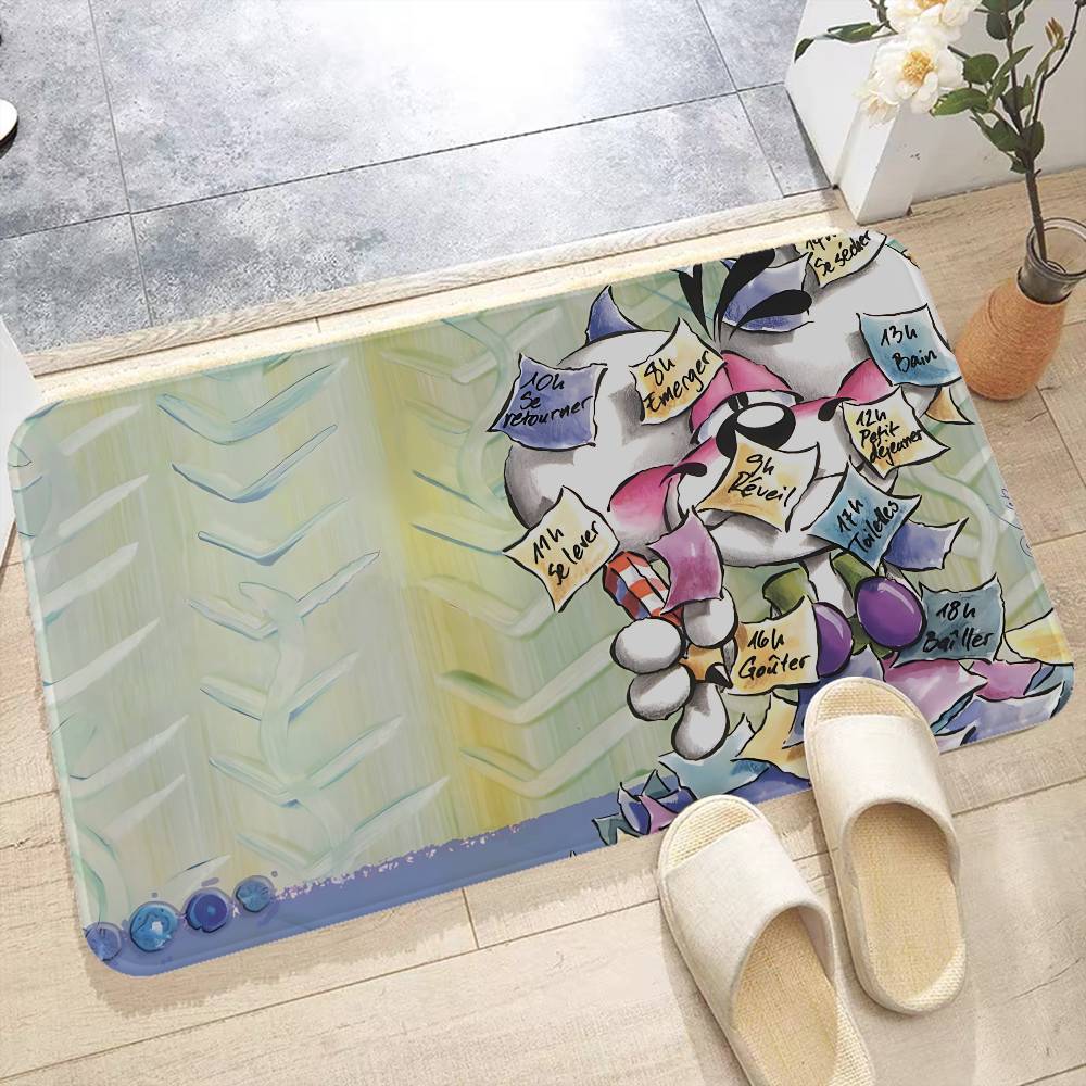 Character D-Diddl Door Mat Washable Non-Slip Living Room Sofa Chairs Area Mat Kitchen Doormat Area Rug