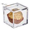Прозрачные акриловые коробки, маленькие квадратные кубические контейнеры с крышкой, пластиковый органайзер для хранения конфет, таблеток, крошечных ювелирных изделий