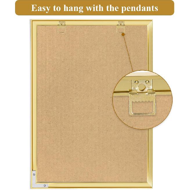 Dry Erase White Board Weekly Calendar Board, Magnetic Whiteboard for Wall,Gold Aluminum Frame Message Board,Vertical, Planner Board for Office, Home,