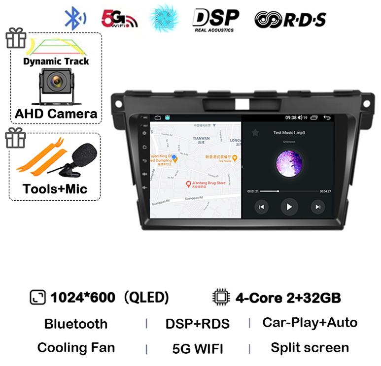 Android 14 Carplay для MAZDA CX-7 CX7 CX 7 2007 2008 2009 2010 2011 2012 2013 2014 Автомобильное радио GPS Мультимедиа Видеоплеер Стерео
