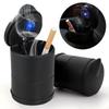 1pcs Car Ashtray with LED Light Cigarette Cigar Ash Tray Container Smoke Ash Cylinder Smoke Cup Holder Decor Auto Accessories