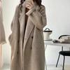 Women's Winter Baby Ostrich Wool Double-Sided Cashmere Coat Double-Breasted Coat