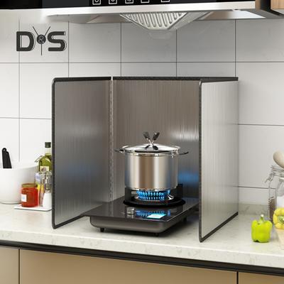 Маслостойкий защитный кожух, удобный для хранения. Складной долговечный 2-3-сторонний экран от брызг жира.