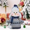 Christmas Snowman Doll Plush Toy Stuffed Snowman Figurine Xmas Ornaments for Home Decorations Tabletop Centerpieces Fireplace Party