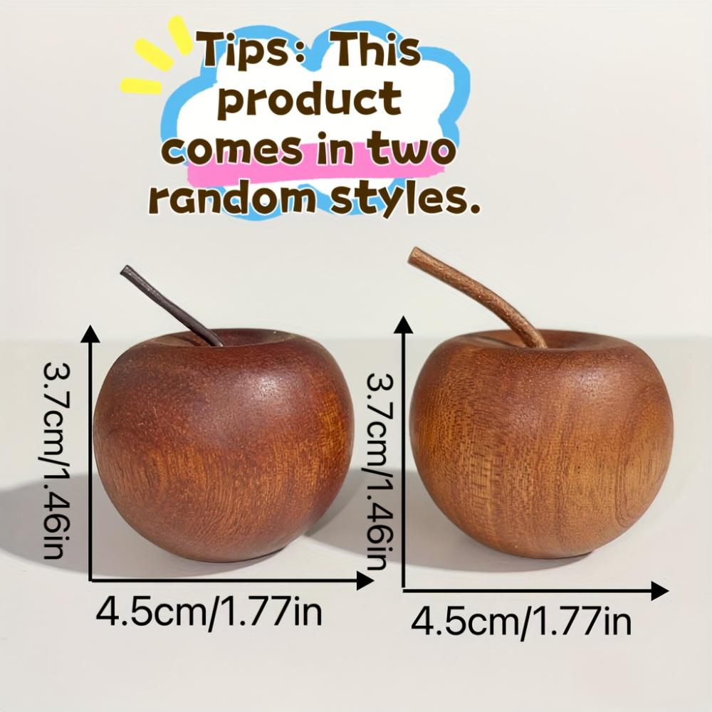 1Pcs Of Wooden Apple Shaped Essential Oil Diffuser Fragrance Diffuser Suitable For Home Bathroom Room Car Decoration Accessories
