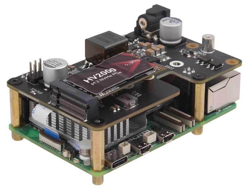X1012 POE Ethernet блок питания PCIe на M.2 NVMe SSD плата расширения для Raspberry Pi 5
