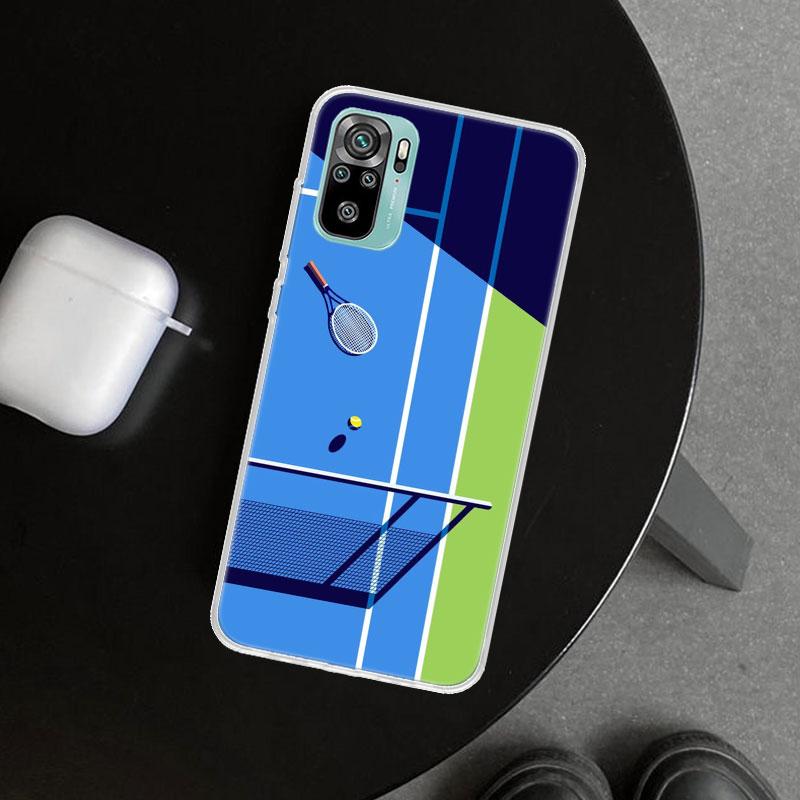 Спортивный чехол для телефона с рисунком в виде тенниса для Xiaomi Redmi Note 15 14 13 12 11 Pro Plus 14S 12S 11S 11T 11E 10S 10 Индивидуальные Fundas Redmi N