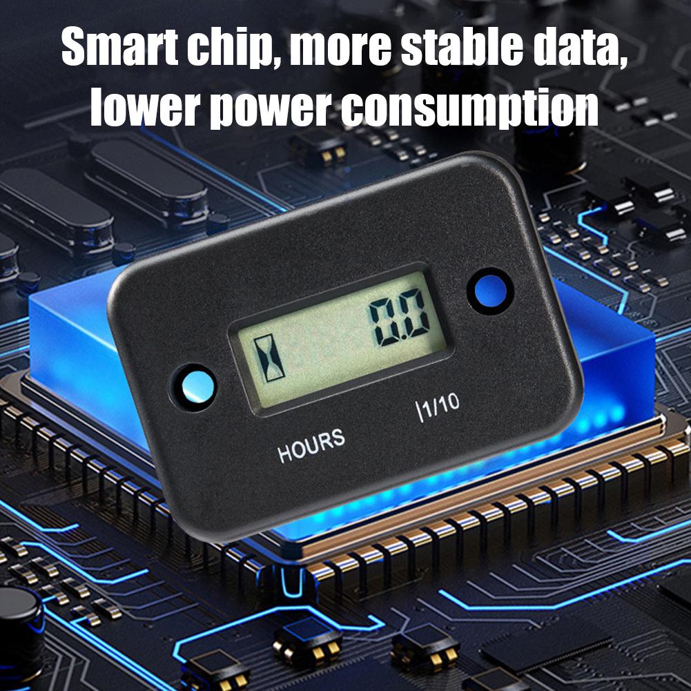 Цифровой счетчик моточасов ЖК-счетчик для квадроциклов, мотоциклов, приборов, часов, снегоходов, бензиновых лодок, генераторов, велосипедов, автомобилей, аксессуаров H5U7