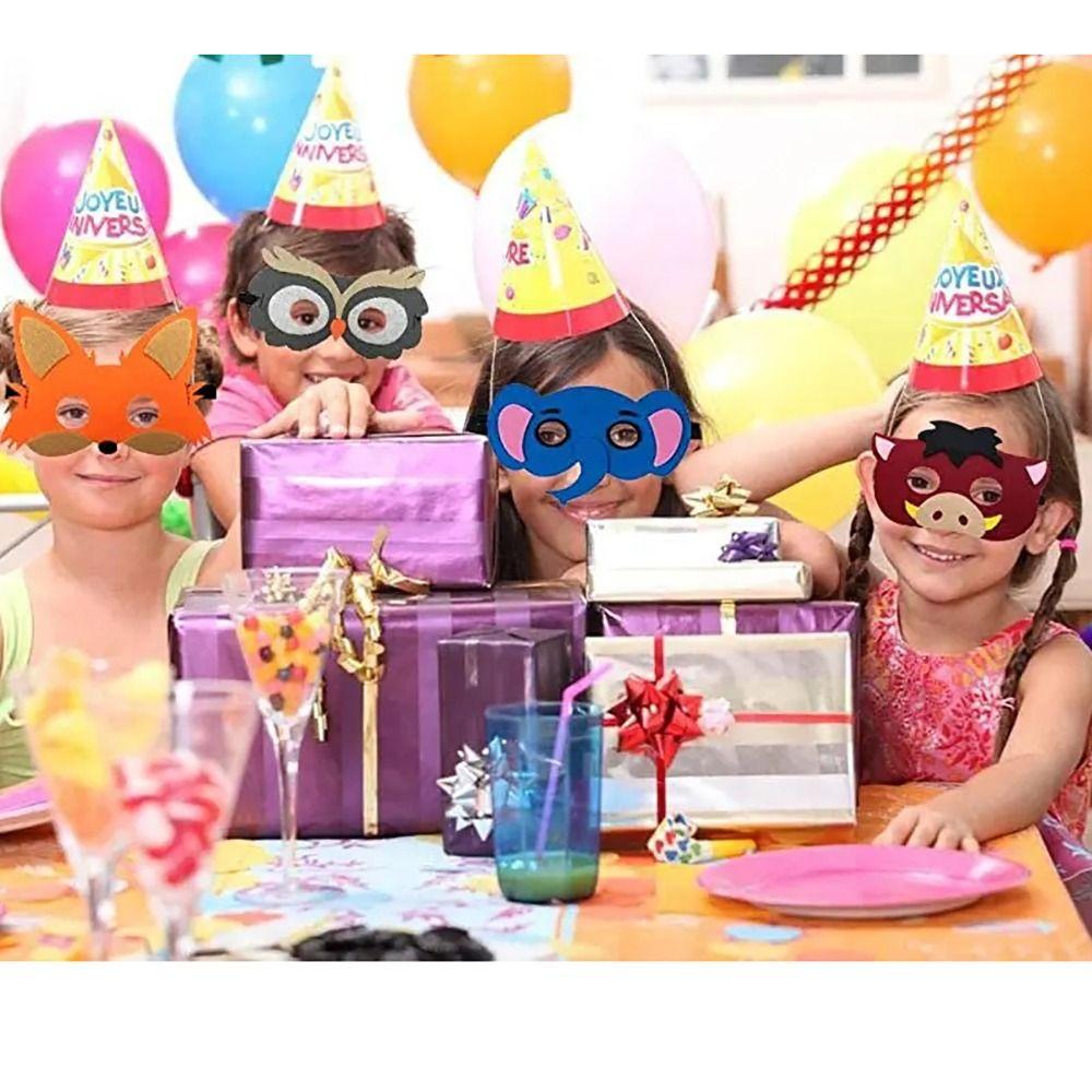 4Pcs Children Gits Half Face Mask Children's Day Gits Children's Day mask Halloween Cosplay