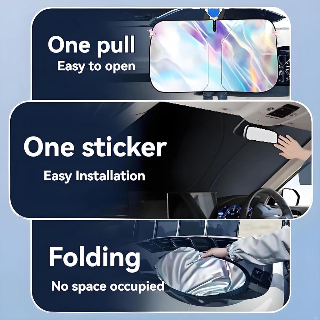 Солнцезащитная шторка на лобовое стекло для BMW X5 - Складная солнцезащитная шторка на лобовое стекло X5 2014-2025 Аксессуары Защита автомобиля от солнечных лучей Перекрывающаяся УФ-отражающая
