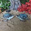 Resin Beach Sea Turtles Miniature Figurine Garden Decoration Fairy Garden Dollhouse Landscape Decoration Ornament