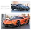 1/24 Koenigsegg Jesko Крутая Спортивная Машина, Модель из Сплава, Дверь-Гильотина, Имитация Звука и Света, Воссозданные Детали, Изысканные Настольные Украшения