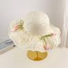 Wide Brim Straw Hat Tulip Sunscreen Hat Fashion Sunshade Hat  Summer