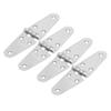 4Pcs Door Hinges 316 Stainless Steel Marine Grade for Boat Cabinet Hatch RVs 6 Holes Hardware