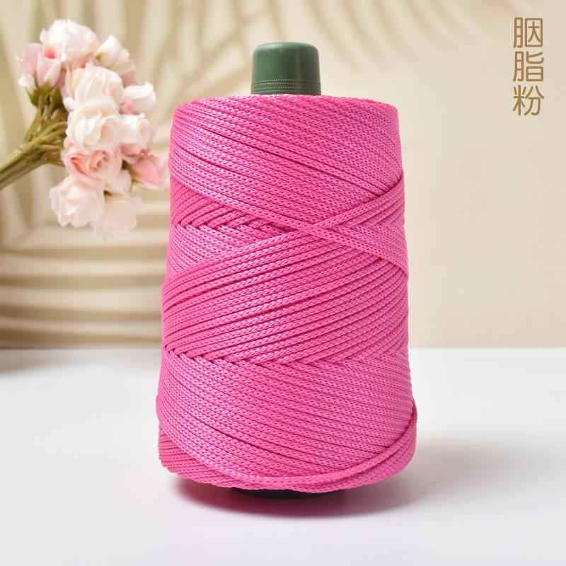 Легкая пряжа из ледяного шелка для летних DIY ручного плетения, шляпа от солнца, сумка, обувь, подушка, крафтовая веревка, полая шерсть для вязания крючком, подушка