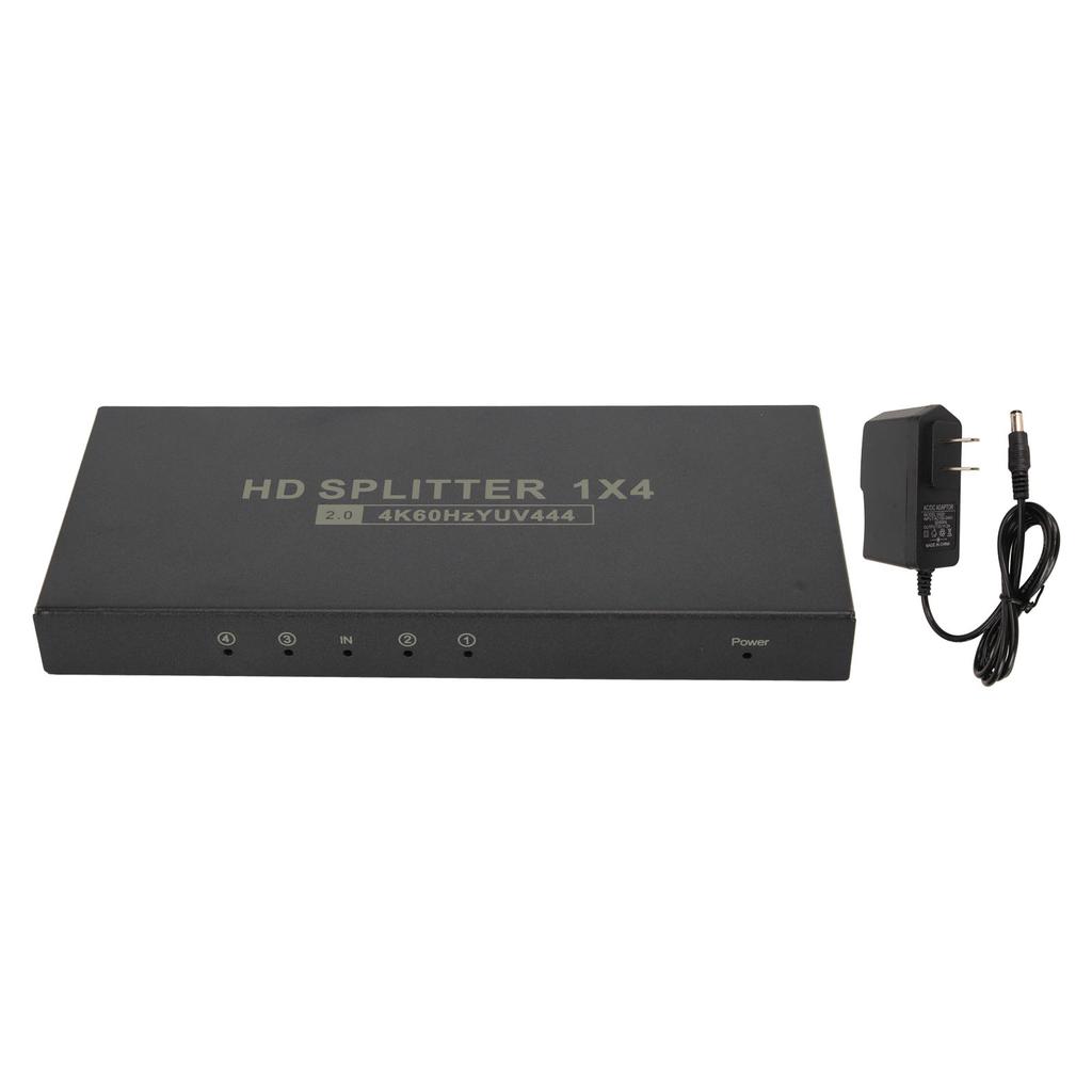 HD Multimedia Interface 2.0 Splitter 4K 60 Гц 1 вход 4 выхода 18 Гбит/с HDCP2.2 RGB444 Дублирующее зеркало